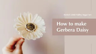 Sugar Flowers | How to make Gumpaste Gerbera Daisy | Annie's Little Valley Tutorial | 如何製作翻糖非洲菊