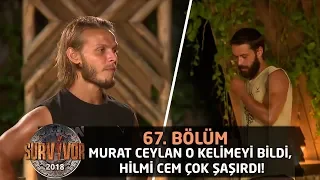 Murat Ceylan o kelimeyi bildi, Hilmi Cem çok şaşırdı! | 67. Bölüm | Survivor 2018
