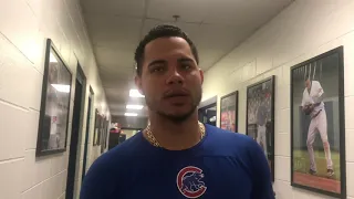 Willson Contreras on his first game with the Iowa Cubs