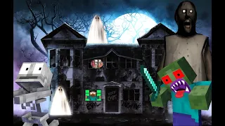 Monster School : Granny's Haunted House Challenge - Minecraft Animation