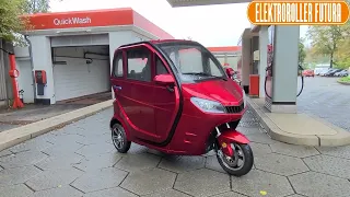 E Kabinenroller Cruise 25/45 km/h erster Eindruck Bluetooth Heizung E-Mobil Elektromobil