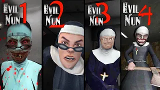 EVIL NUN 1 2 3 4 All Jumpscares | Khaleel And Motu Gameplay