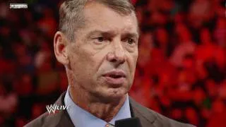 Raw - Mr. McMahon tells Triple H that he is relieved of his duties