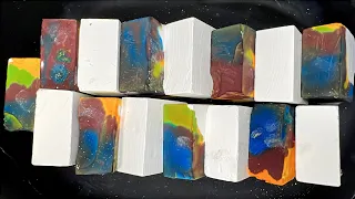 The struggle was real | 16 blocks of multi colour Gym chalk | Satisfying ASMR