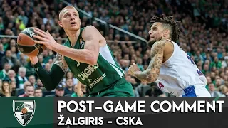 White and Davies commented the loss vs CSKA in Kaunas