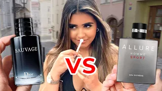 DIOR SAUVAGE vs ALLURE HOMME SPORT EAU EXTREME 🔥 Which Fragrances Is More Attractive 💋 Women Rate