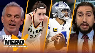 Luka Dončić vs. Jayson Tatum, Caitlin Clark foul controversy, Will Dak get resigned? | THE HERD