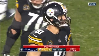 Steelers Jesse James Overturned Touchdown Ruled Incomplete Pass "does not survive the ground"