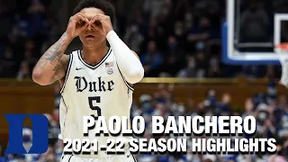 Paolo Banchero Regular Season Highlights | Duke Forward