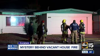 Vacant home goes up in flames in Phoenix