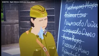 SABATON - Night Witches (Animated Story Video) - BLIND REACTION