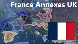 What If France Annexed The UK? Hoi4 Timelapse