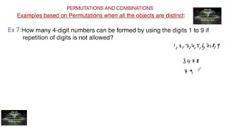 How many 4-digit numbers can be formed by using the digits 1 to 9 if no repetition of digits|NCERT