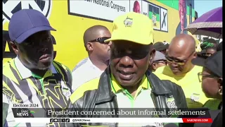 2024 Elections | Ramaphosa concerned about informal settlements in Free State