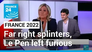 French far-right leader Le Pen left fuming as allies defect to rival Zemmour • FRANCE 24 English