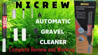 Nicrew Automatic gravel cleaner | How to use nicrew automatic gravel cleaner?| #gravelcleaner