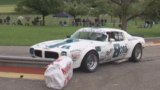 Pontiac TRANS AM 8.0 700hp almost crash due a wrong tyre choice at Reitnau 2014