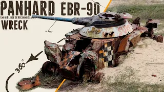 Abandoned Panhard EBR 90 - Normandy.