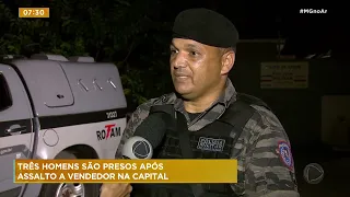 Três homens suspeitos de assalto são presos em BH