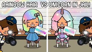 Rainbow Hair 🌈 VS Unicorn 🦄 In Jail! | Toca Life Story | Toca Boca