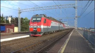 Красотища!  2ЭС4К-064 с поездом №14 Адлер — Саратов.