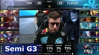 TSM vs C9 - Game 3 | Semi Finals S9 LCS Spring 2019 | Cloud 9 vs TSM G3