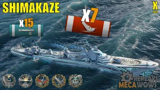 Shimakaze 7 Kills & 231k Damage | World of Warships Gameplay