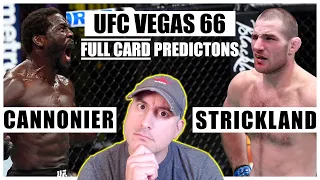 UFC Vegas 66: Cannonier vs. Strickland FULL CARD Predictions and Bets | QUICK PICKS