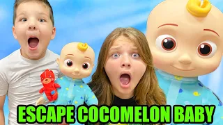 COCOMELON BABY IN OUR HOUSE!! Can AUBREY & CALEB Escape THE CRAZY DOLL?