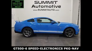 2010 SHELBY GT500 MUSTANG GRABBER BLUE ELECTRONICS 4K WALKAROUND 14166ZA SOLD!