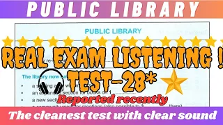 public library ielts listening test with answers