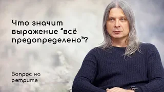 ЧТО ЗНАЧИТ ВЫРАЖЕНИЕ «ВСЁ ПРЕДОПРЕДЕЛЕНО»? Сатсанг на ретрите. Алунайя