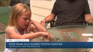 5-year-old recalls how he found massive megalodon tooth on the beach