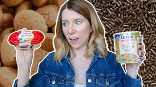RATING SNACKS (AGAIN!) FROM A DUTCH GROCERY STORE (americans try dutch snacks)