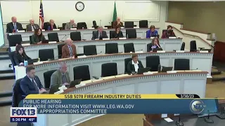 WA lawmakers considering firearm industry responsibility bill | FOX 13 Seattle