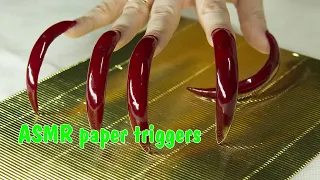 ASMR paper triggers and extra long nails