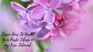 Learn How To Make Gum Paste Lilacs