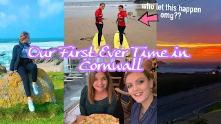 I CAN'T BELIEVE WE DID THIS!! Our First Ever Time Visiting Cornwall & Learning to Surf!