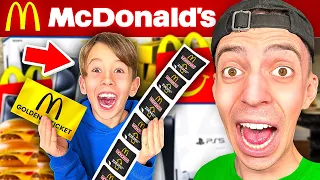 KLEINER JUNGE gewinnt ALLES bei MC DONALDS MONOPOLY! 😲