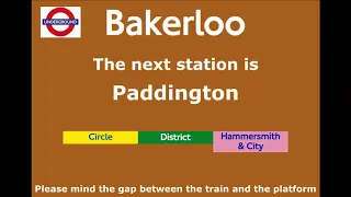 Bakerloo Line announcements (Emma Clarke) Elephant & Castle-Harrow & Wealdstone