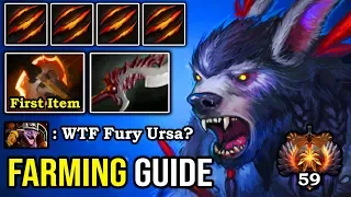 NEW 2020 FARMING GUIDE FIRST ITEM BATTLE FURY URSA Deleted Timber in 2 Seconds 8500 MMR DotA 2