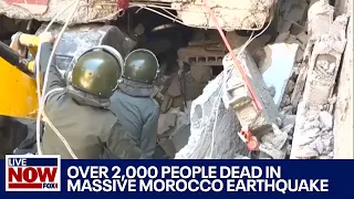 Morocco Earthquake: 2,012 people dead, crews search the rubble as families mourn | LiveNOW from FOX