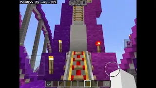 riding a minecraft roller coaster