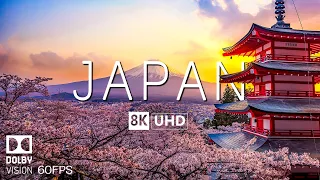 JAPAN 8K Video Ultra HD With Soft Piano Music - 60 FPS - 8K Nature Film