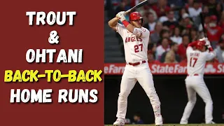 Mike Trout and Shohei Ohtani Crush solo home runs, Back-to-Back Home Runs against Johnny Cueto