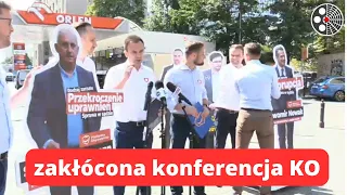 Kowalski i Bochenek zakłócają konferencję Koalicji Obywatelskiej