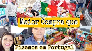 🇵🇹Compras no Continente em Portugal/Mostrei tudo e os valores/nosso Domingo em família