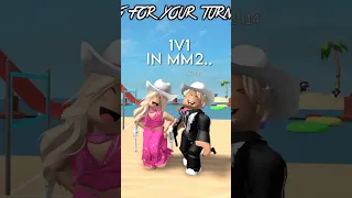 BARBIE vs. KEN in MM2 😱 #roblox #mm2 #1v1 #robloxmm2 #barbie #murdermystery2 #barbiemovie #mm2edit