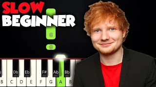 Perfect - Ed Sheeran | SLOW BEGINNER PIANO TUTORIAL + SHEET MUSIC by Betacustic