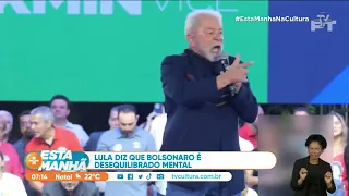 Eleições 2022: Lula (PT) chama Bolsonaro (PL)  de 'desequilibrado mentalmente'